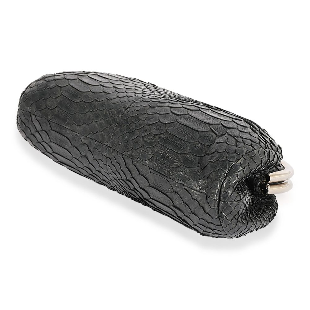 Chanel Black Python Timeless Clutch - image 6
